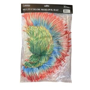 Jacobson Multi Color Mohawk Hat Costume Dress Up Party Kids Child New